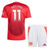 Officiële Voetbalshirt + Korte Broek Manchester United Hojlund 11 Thuis 2024-25 - Kids